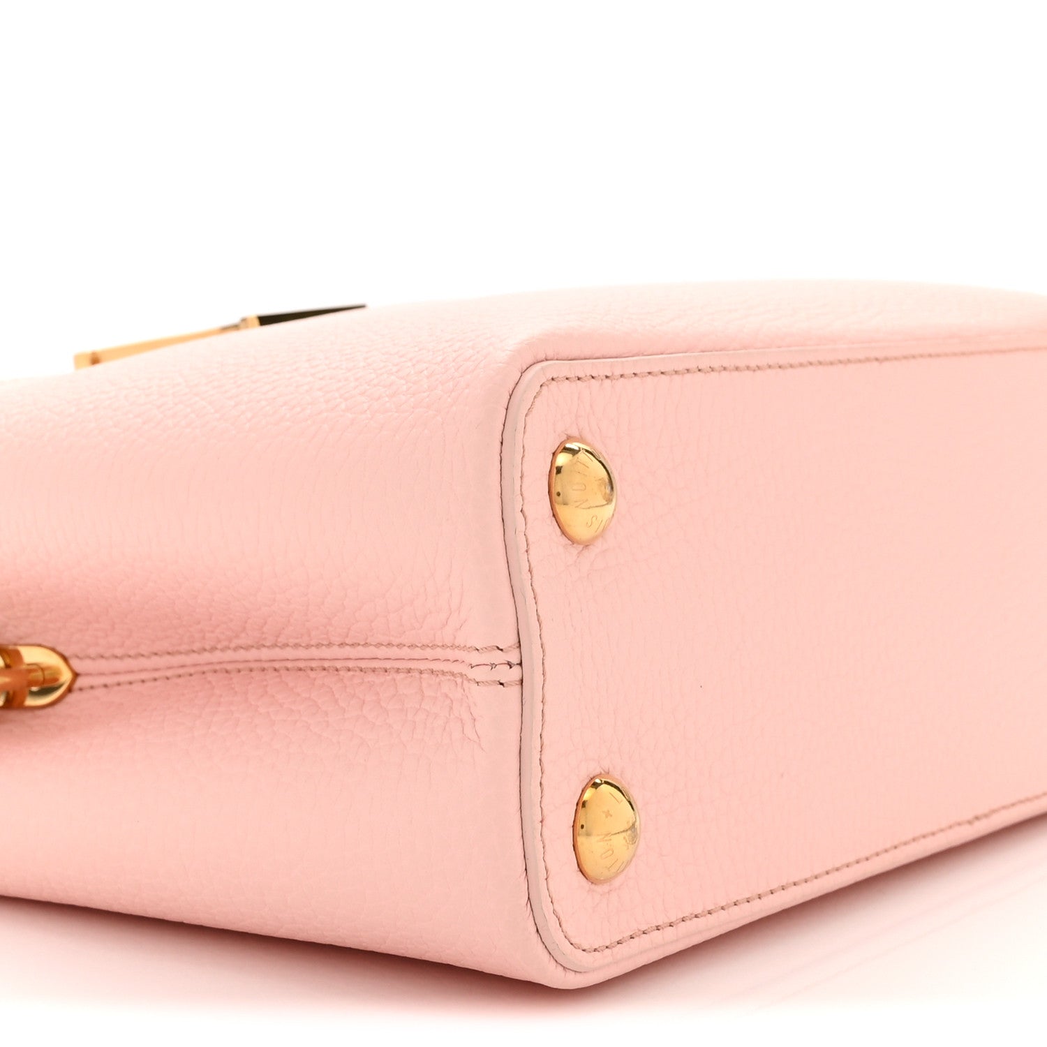 Louis Vuitton Taurillon Resin Murano Capucines BB Rose Jasmin
