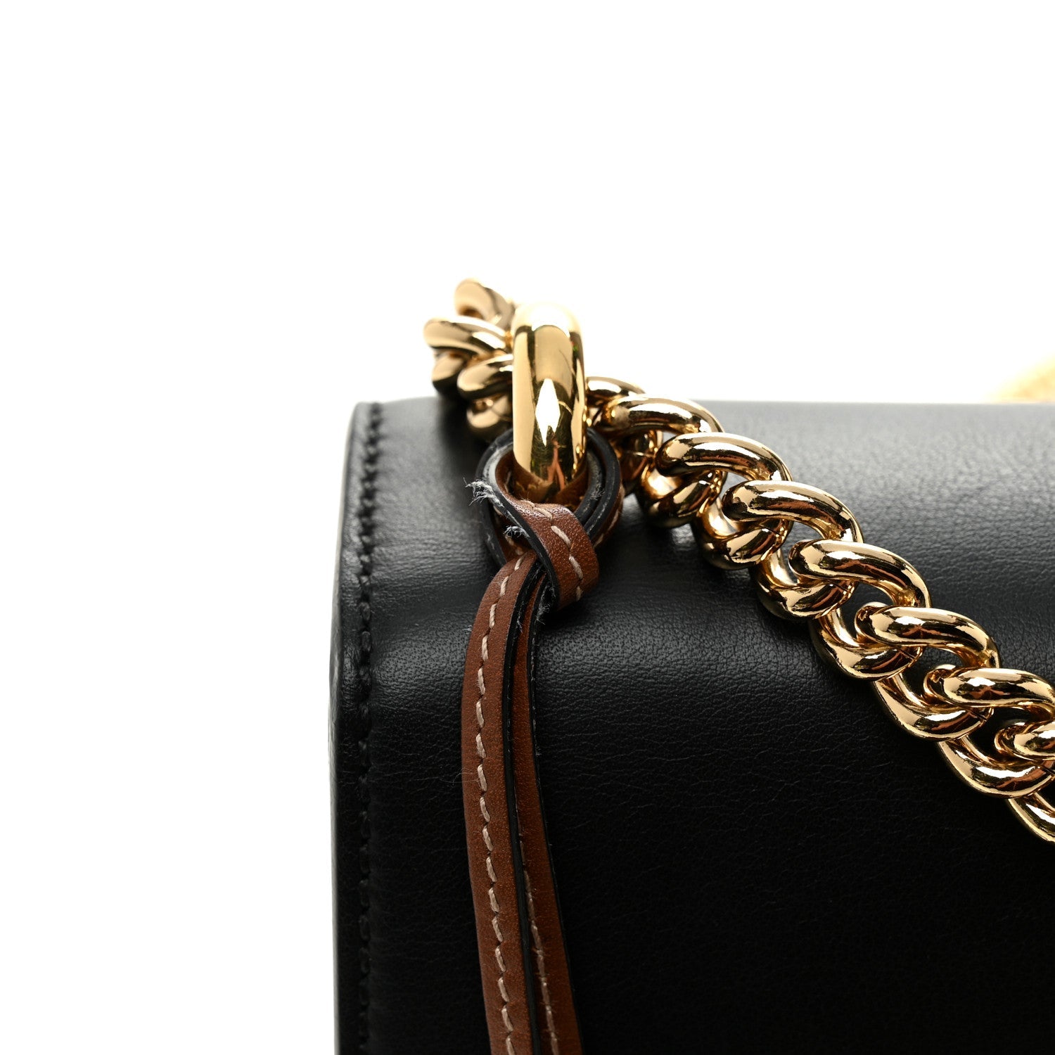 Gucci GG Supreme Monogram Calfskin Small Padlock Shoulder Bag Beige Black Cuir