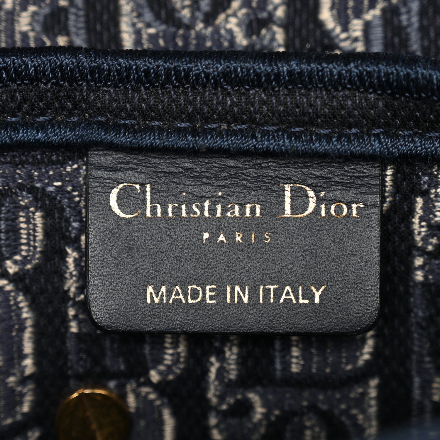 Christian Dior Velvet Oblique Saddle Bag Blue