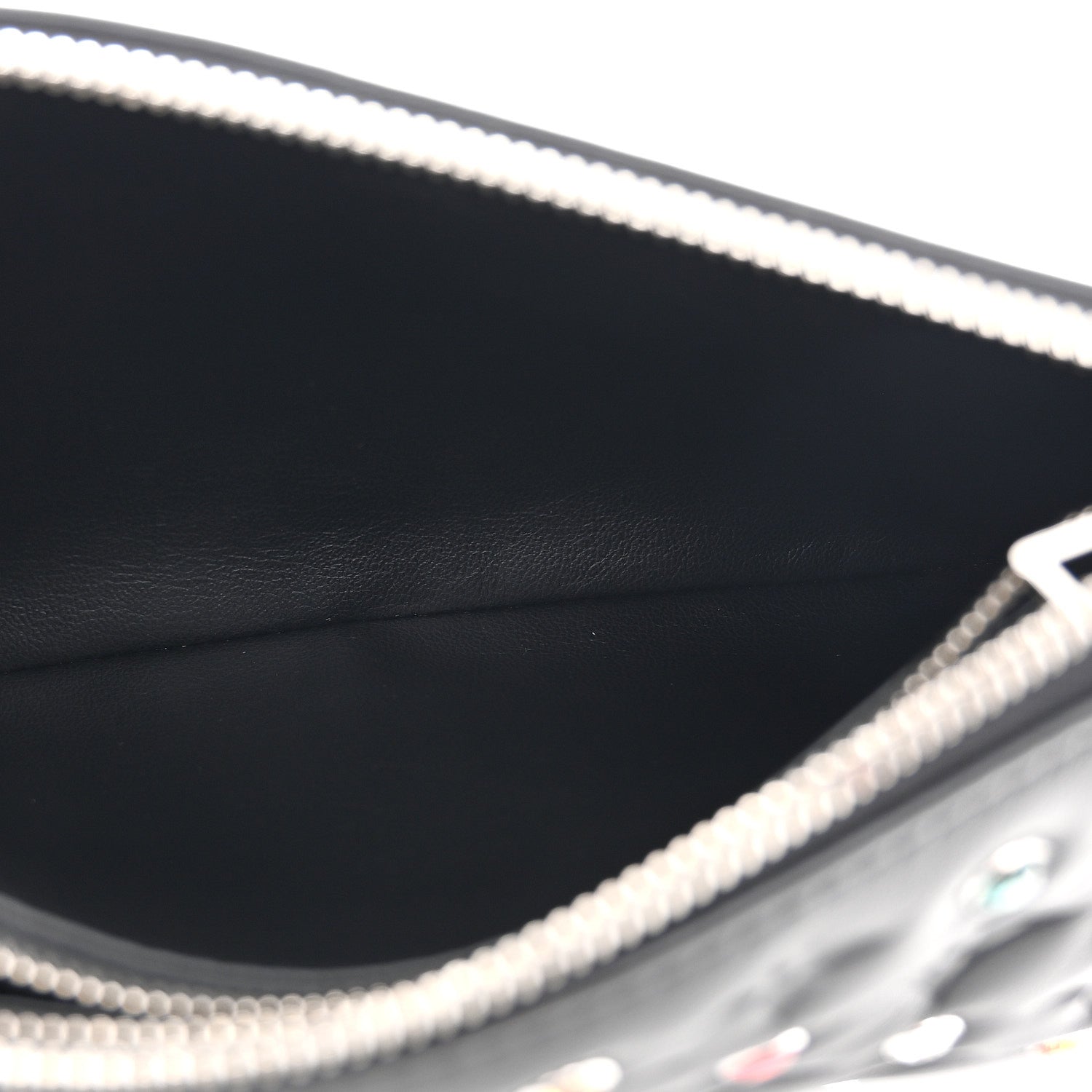 Louis Vuitton Lambskin Monogram Crystal Embossed Embellished Coussin BB Black