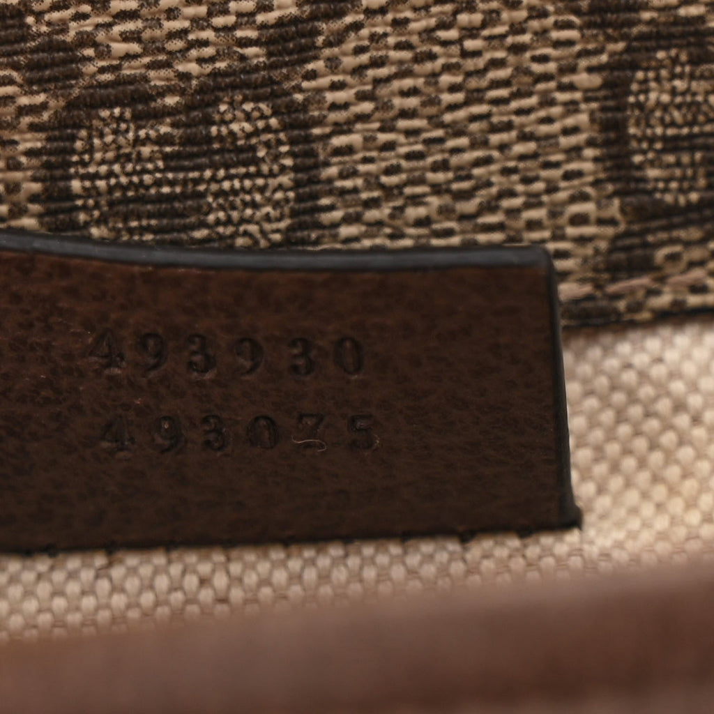 Gucci GG Supreme Monogram Neo Vintage Web Belt Bag Brown
