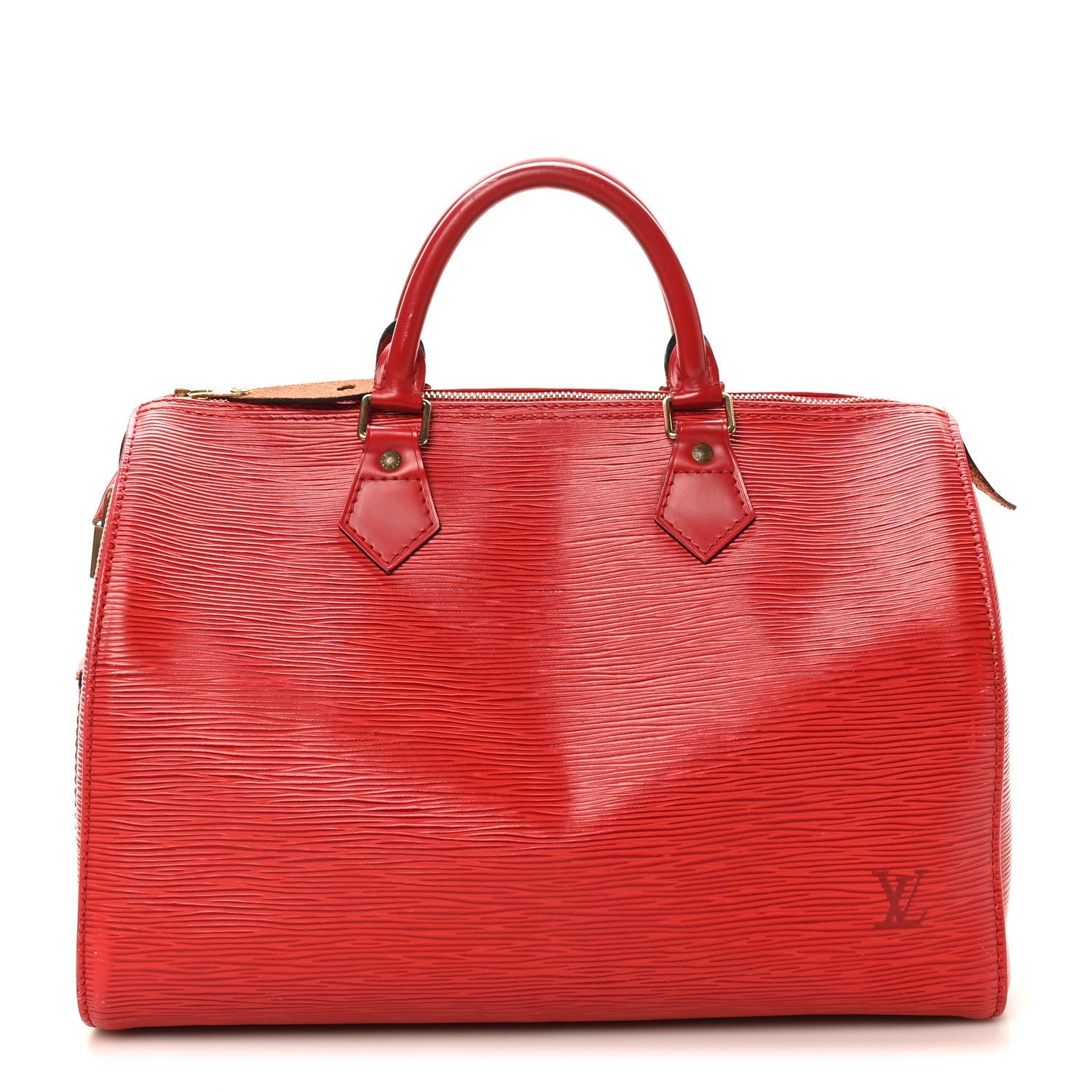 Louis Vuitton Epi Speedy 30 Castillan Red