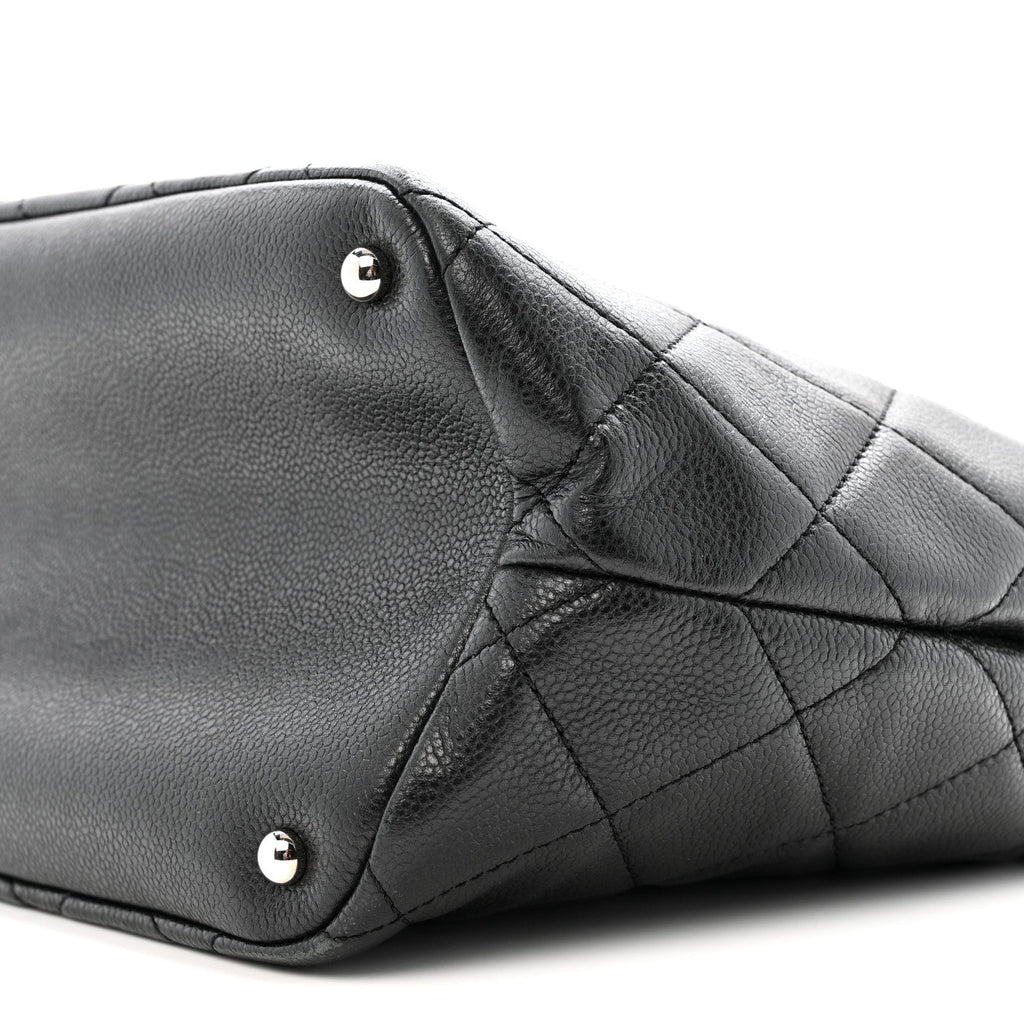 Chanel Caviar Quilted CC Timeless Soft Tote Black