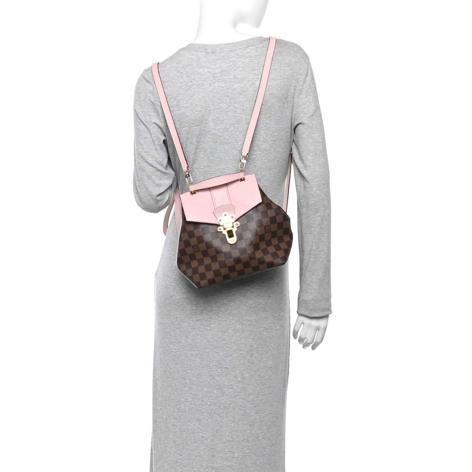 Louis Vuitton Damier Ebene Clapton Backpack Magnolia