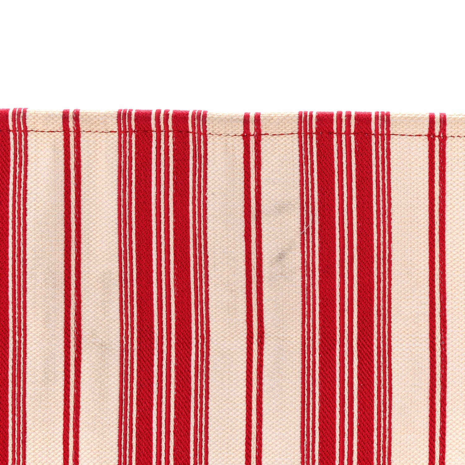 Christian Dior Canvas Embroidered Mykonos Large Striped Book Tote Red