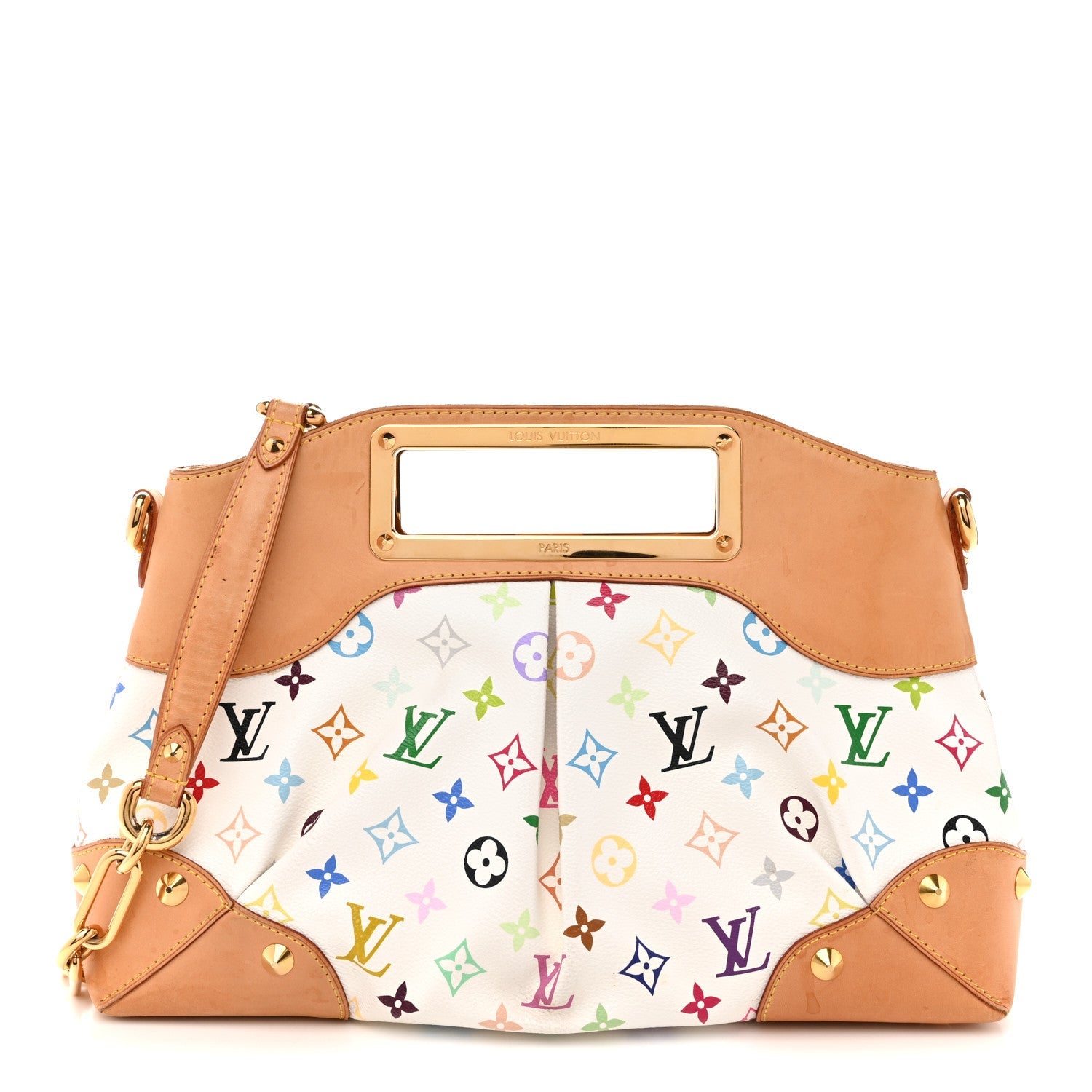Louis Vuitton Monogram Multicolor Judy MM White