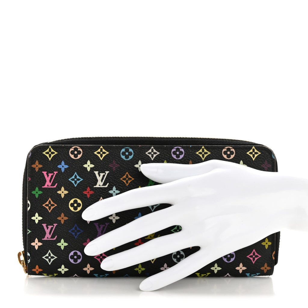 Louis Vuitton Monogram Multicolor Zippy Wallet Black Grenade