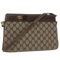 GUCCI GG Canvas Web Sherry Line Shoulder Bag Beige Red 904.02.035..  48148