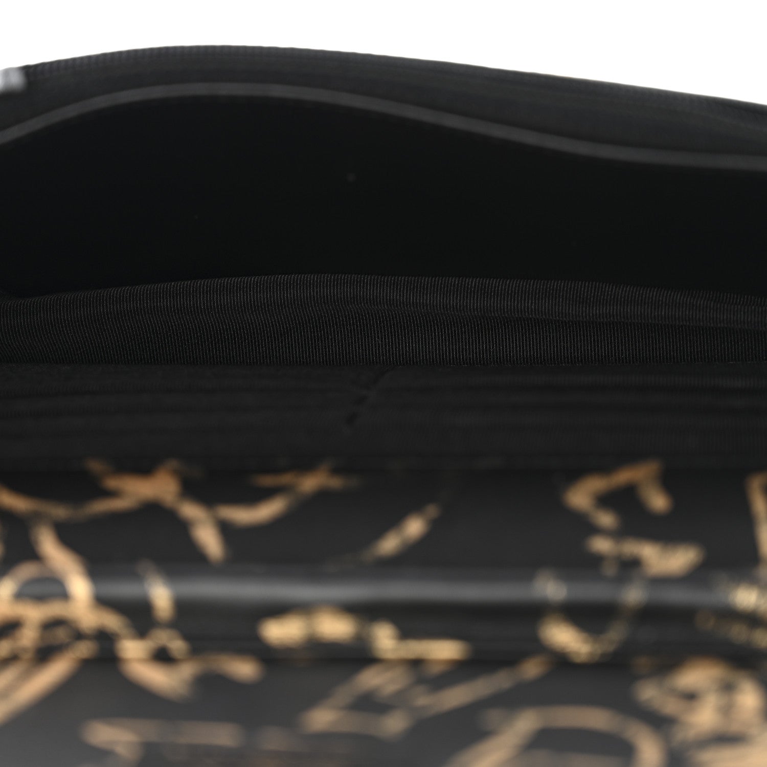 Chanel Calfskin Quilted Graffiti Pyramid Wallet On Chain WOC Black