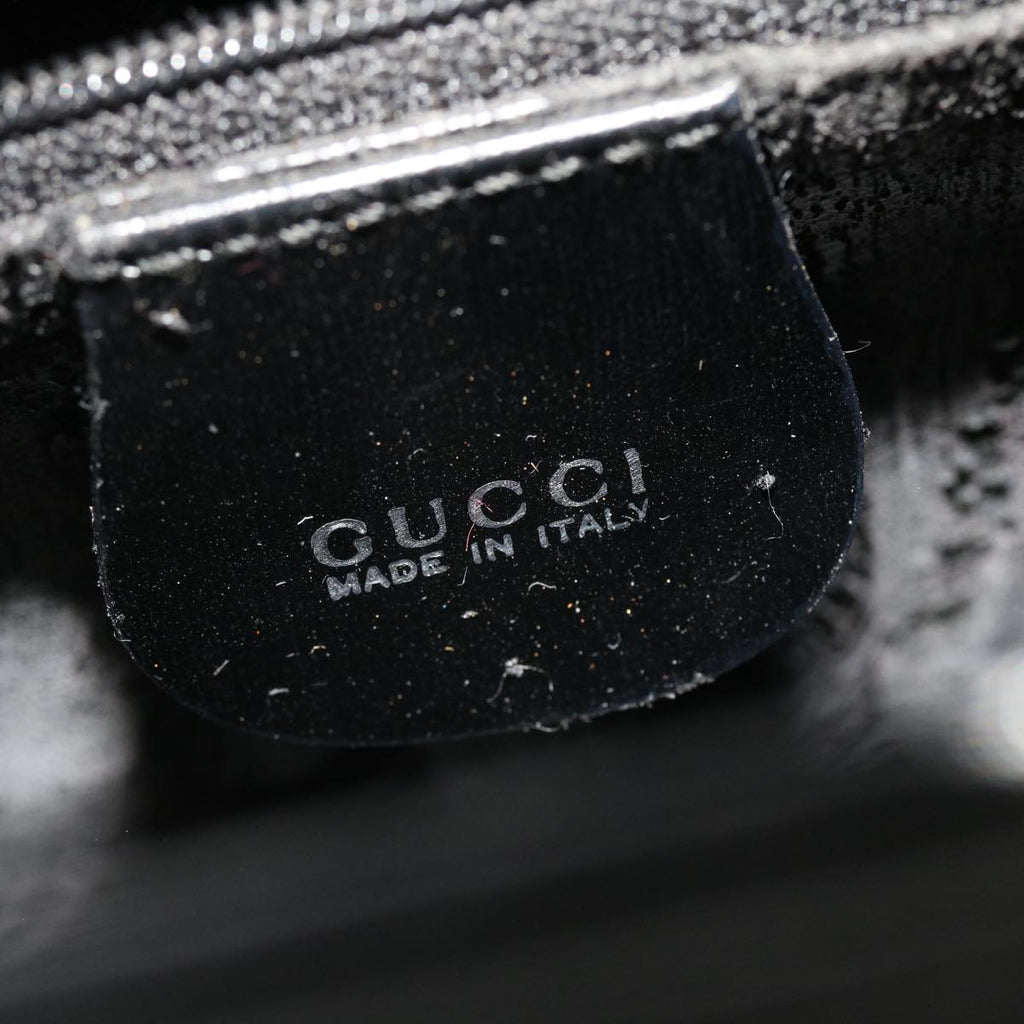 GUCCI Shoulder Bag Vinyl Black  48186