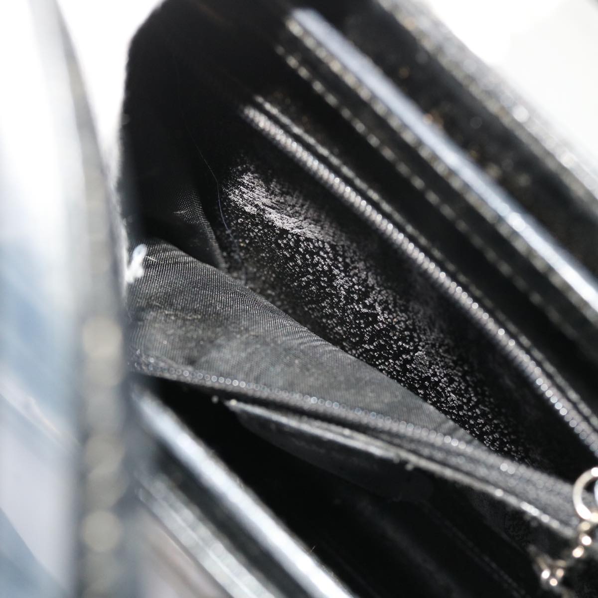 GUCCI Shoulder Bag Vinyl Black  48186