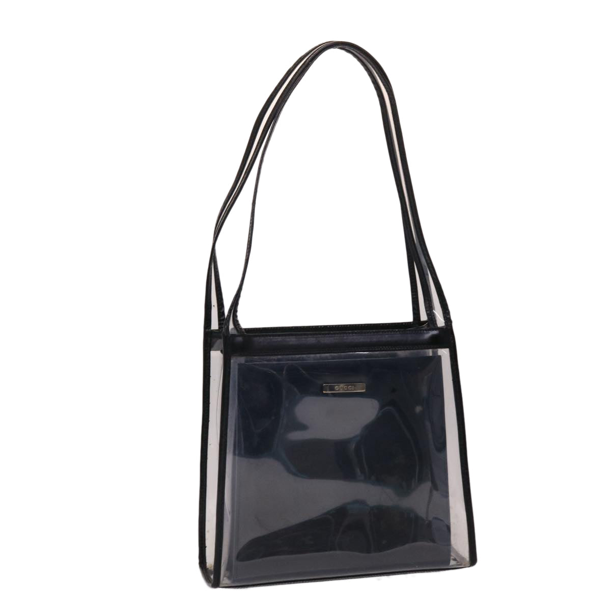 GUCCI Shoulder Bag Vinyl Black  48186