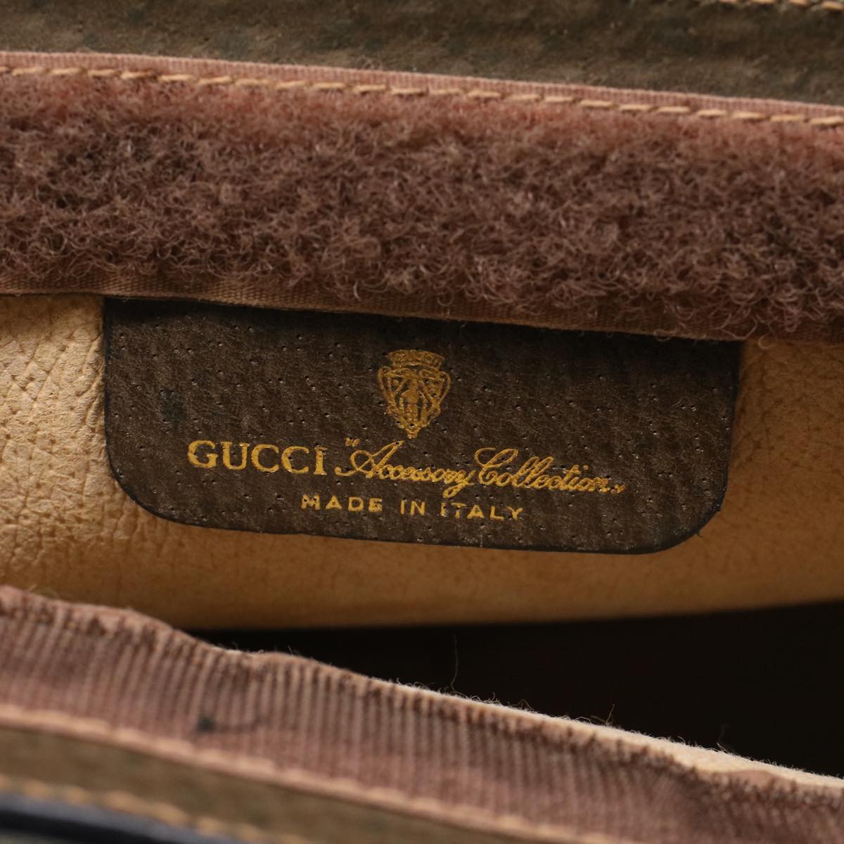 GUCCI GG Canvas Web Sherry Line Clutch Bag Beige Red Green 89.01.001  48199