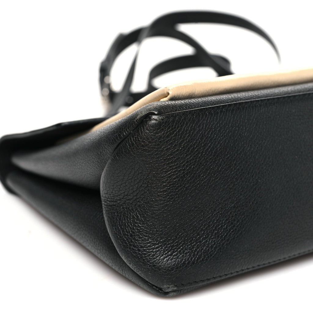 Louis Vuitton Soft Calfskin My Lockme Top Handle Vanille Black