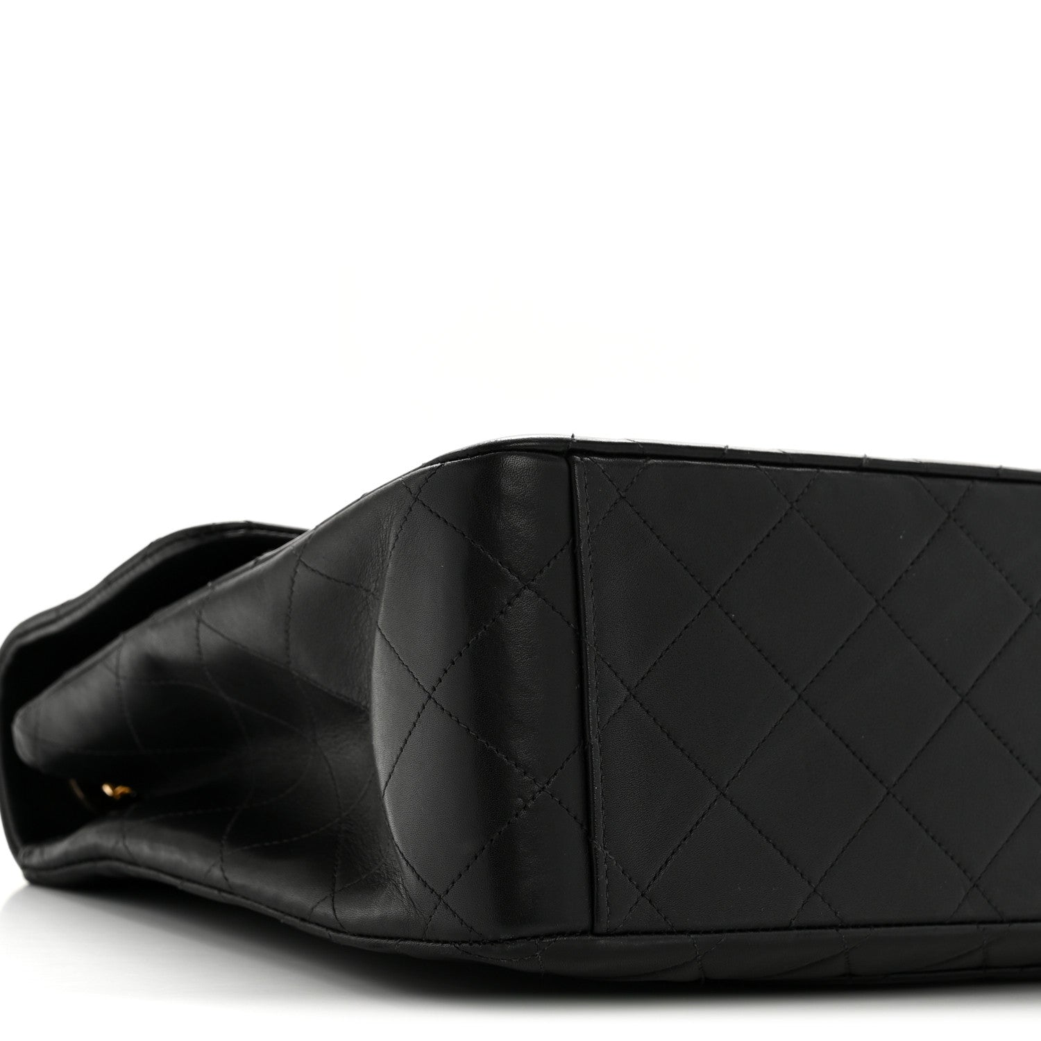 Chanel Lambskin Quilted XL Jumbo Single Flap Black