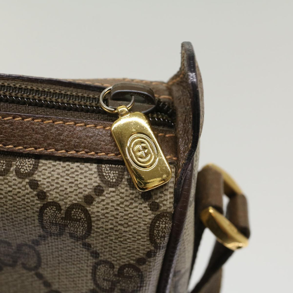 GUCCI GG Canvas Web Sherry Line Shoulder Bag Beige Green 39.02.032  48249
