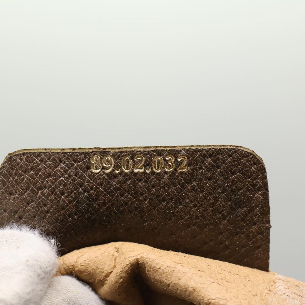 GUCCI GG Canvas Web Sherry Line Shoulder Bag Beige Green 39.02.032  48249
