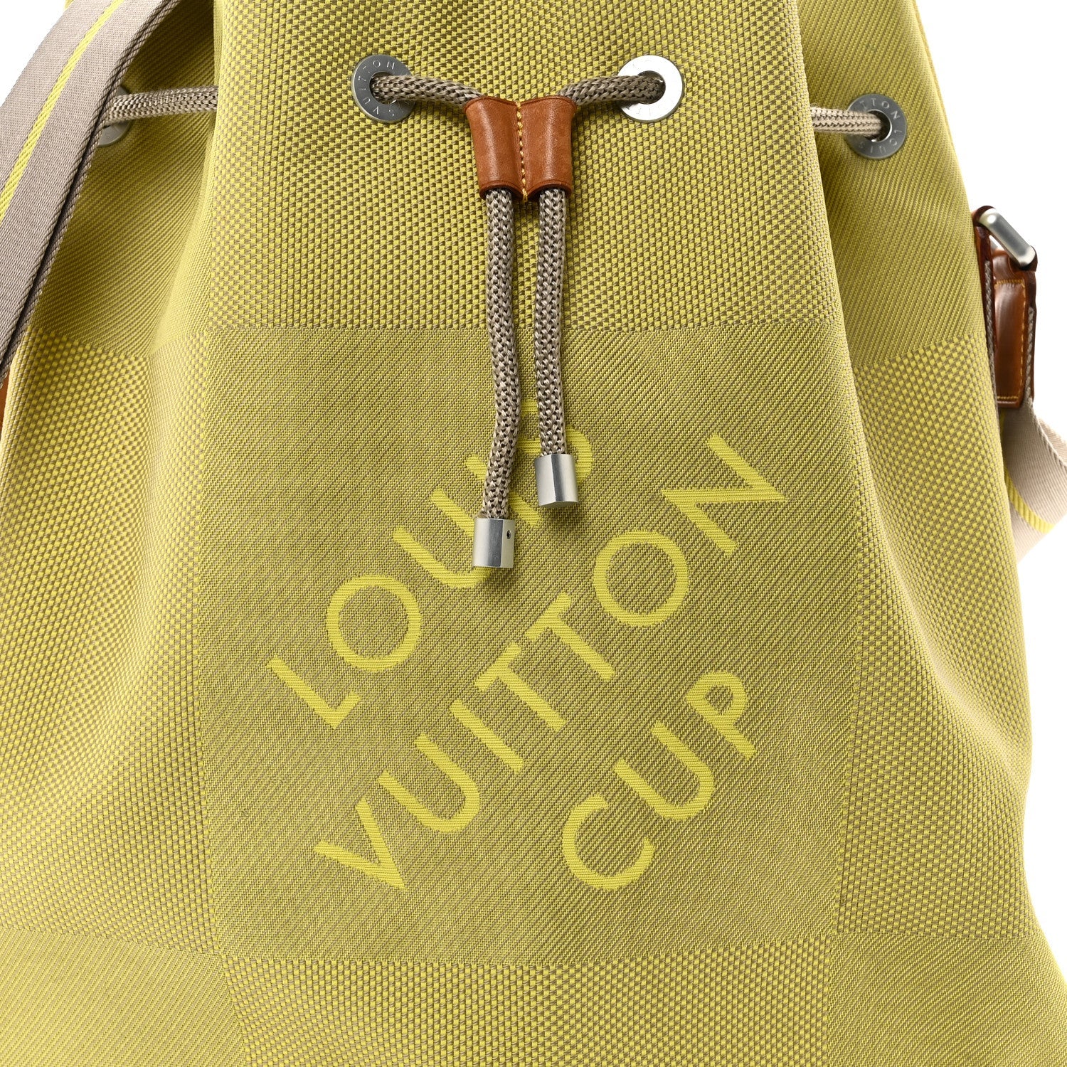Louis Vuitton Damier Geant Americas Cup Volunteer Bag Yellow