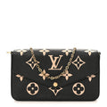 Louis Vuitton Empreinte Monogram Giant Felicie Pochette Black Beige