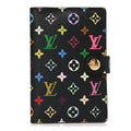 Louis Vuitton Monogram Multicolor Carnet de Bal Mini Agenda Cover Black