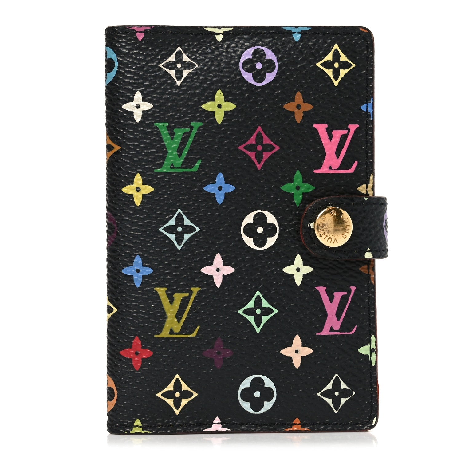 Louis Vuitton Monogram Multicolor Carnet de Bal Mini Agenda Cover Black