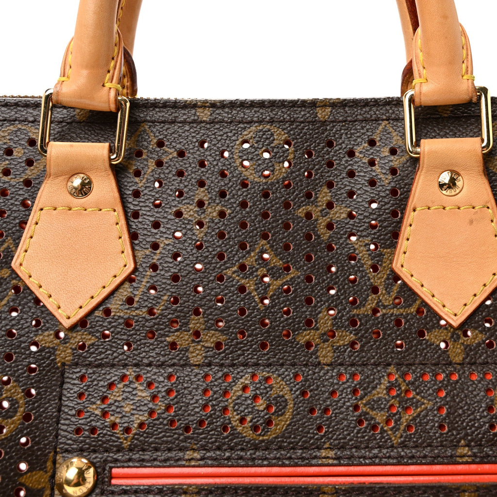 Louis Vuitton Monogram Perforated Speedy 30 Orange
