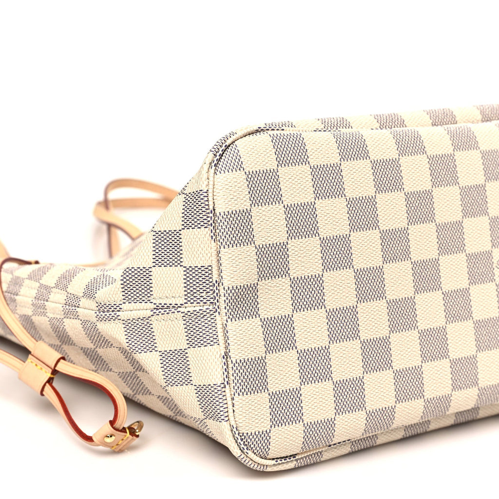 Louis Vuitton Damier Azur Neo Neverfull MM Rose Ballerine