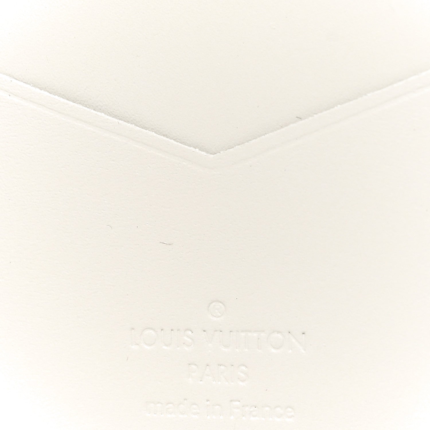 Louis Vuitton Calfskin Monogram Shadow Pocket Organizer NM White Navy