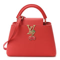Louis Vuitton LV X TM Taurillon Cerises Capucines BB Rouge