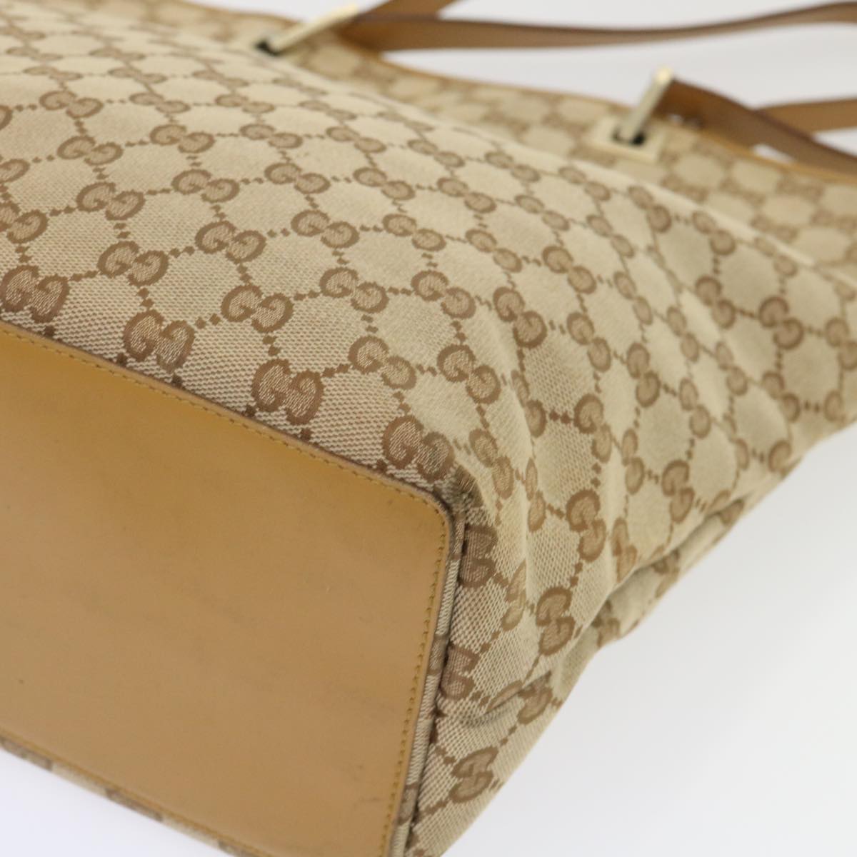 GUCCI GG Canvas Tote Bag Beige  48448
