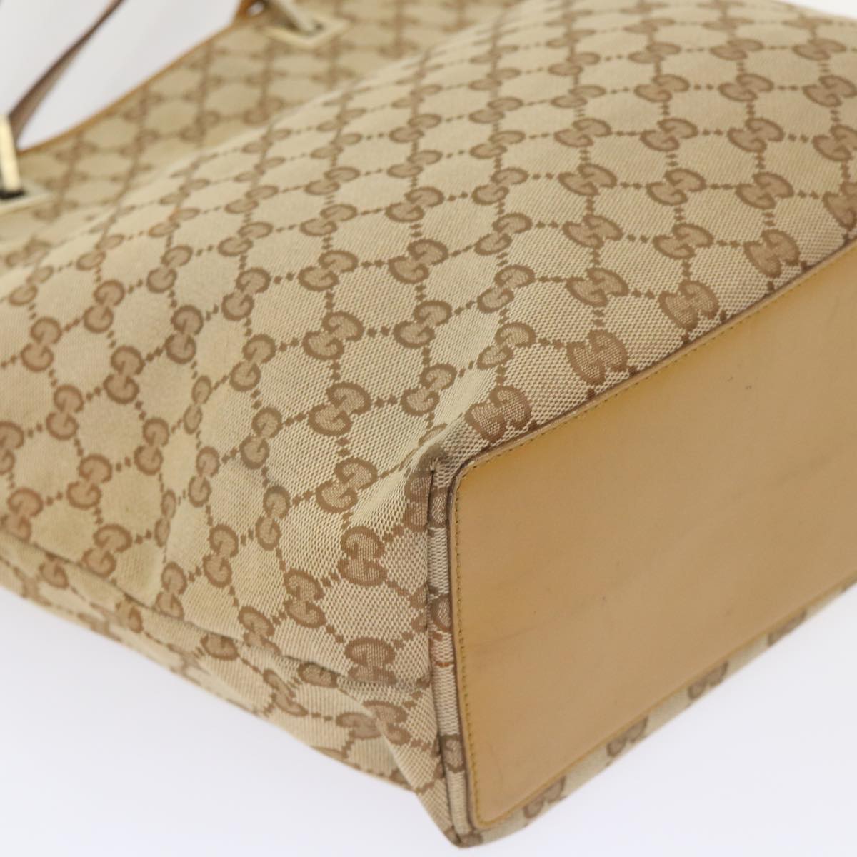 GUCCI GG Canvas Tote Bag Beige  48448