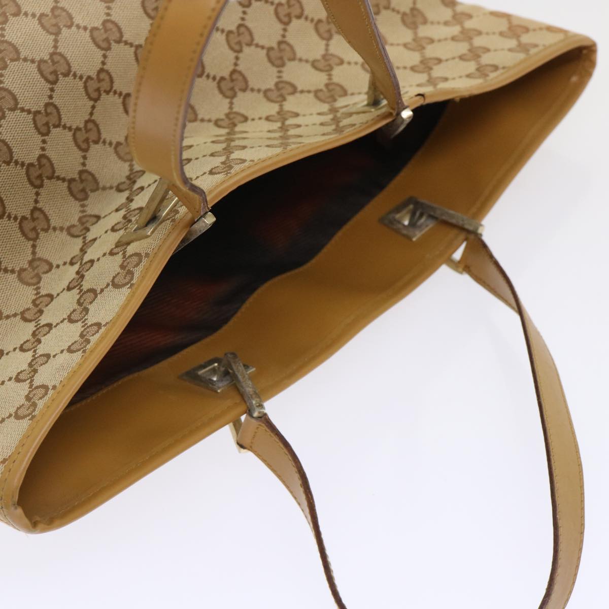 GUCCI GG Canvas Tote Bag Beige  48448