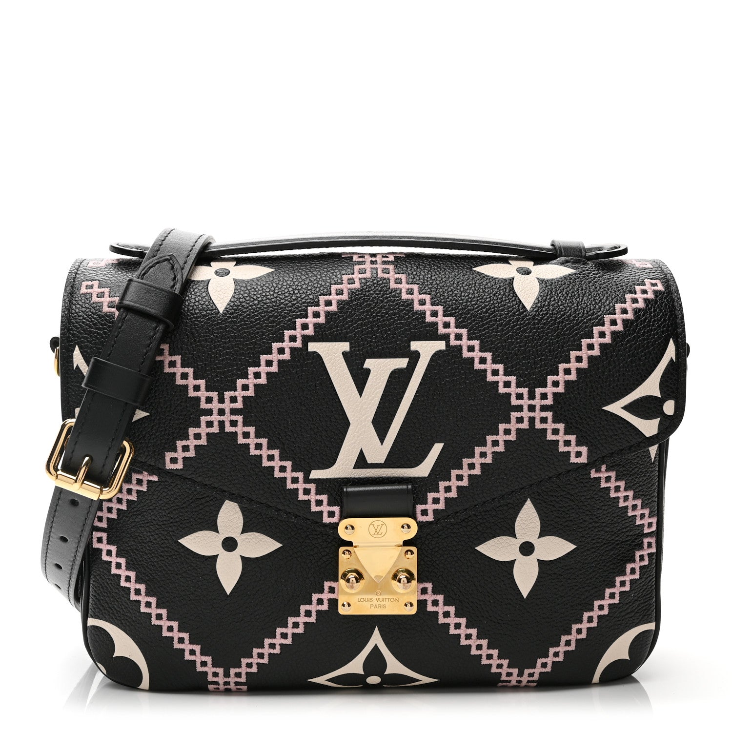 Louis Vuitton Empreinte Monogram Giant Broderies Pochette Metis Black