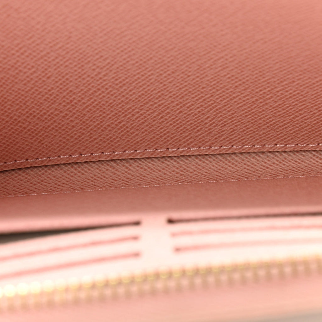 Louis Vuitton Damier Azur Zippy Wallet Rose Ballerine