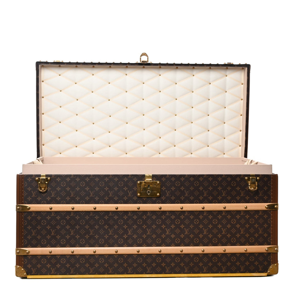 Louis Vuitton Monogram Malle Courrier Lozine Trunk 110