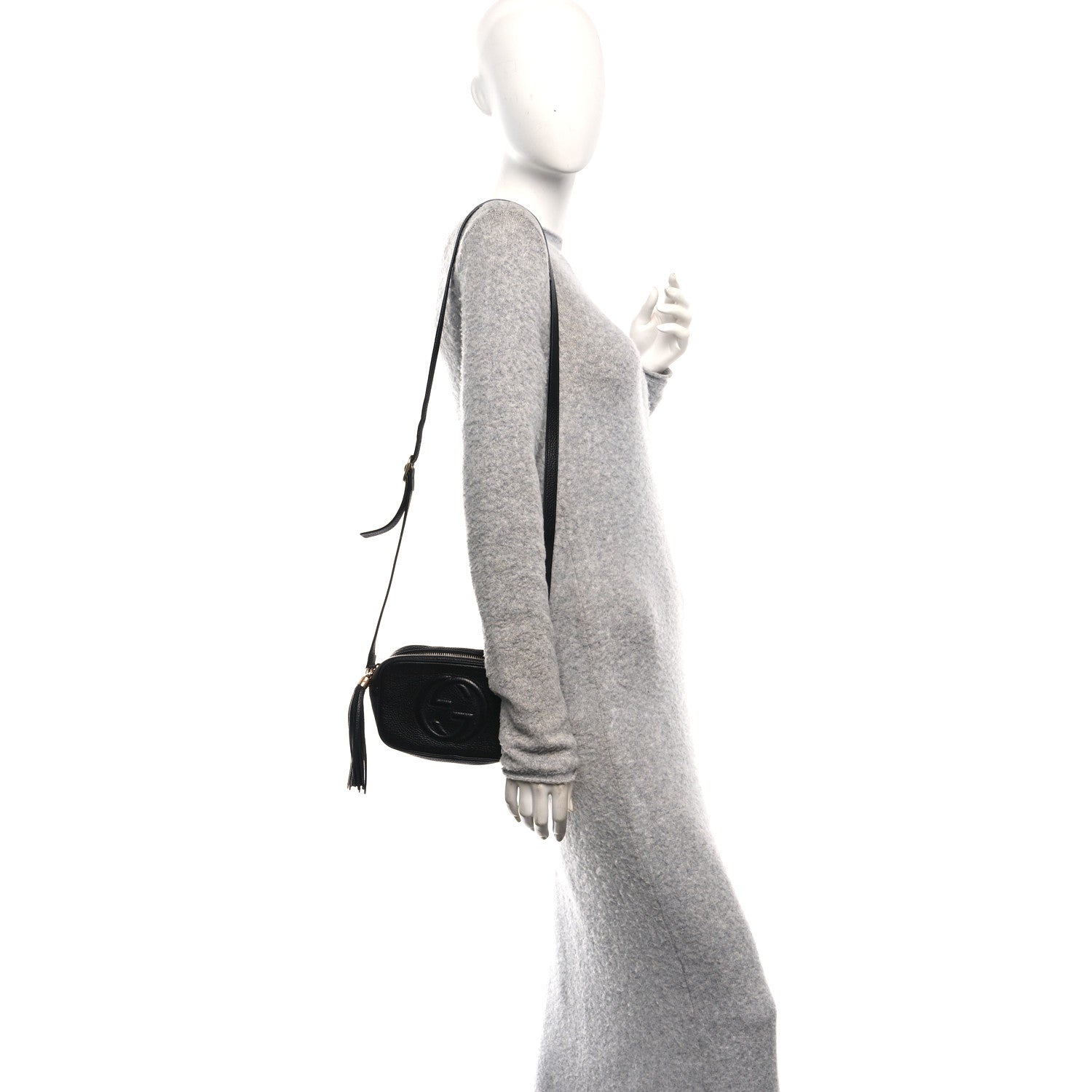 Gucci Pebbled Calfskin Small Soho Disco Bag Black