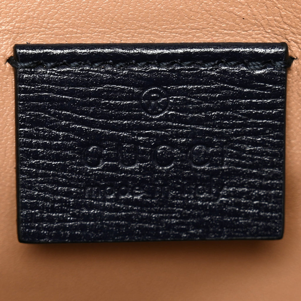 Gucci Casy Wool Azalea Calfskin Mini Horsebit 1955 Shoulder Bag Blue China