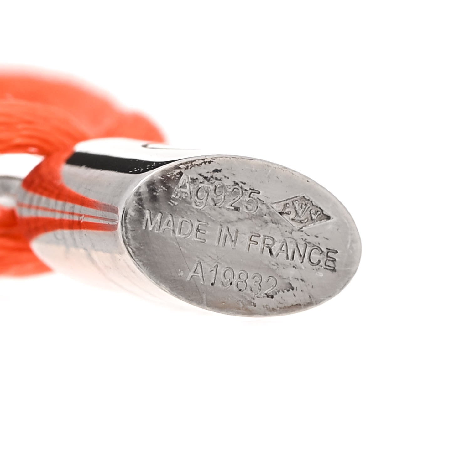 Louis Vuitton X UNICEF Sterling Silver Lockit Bracelet Orange