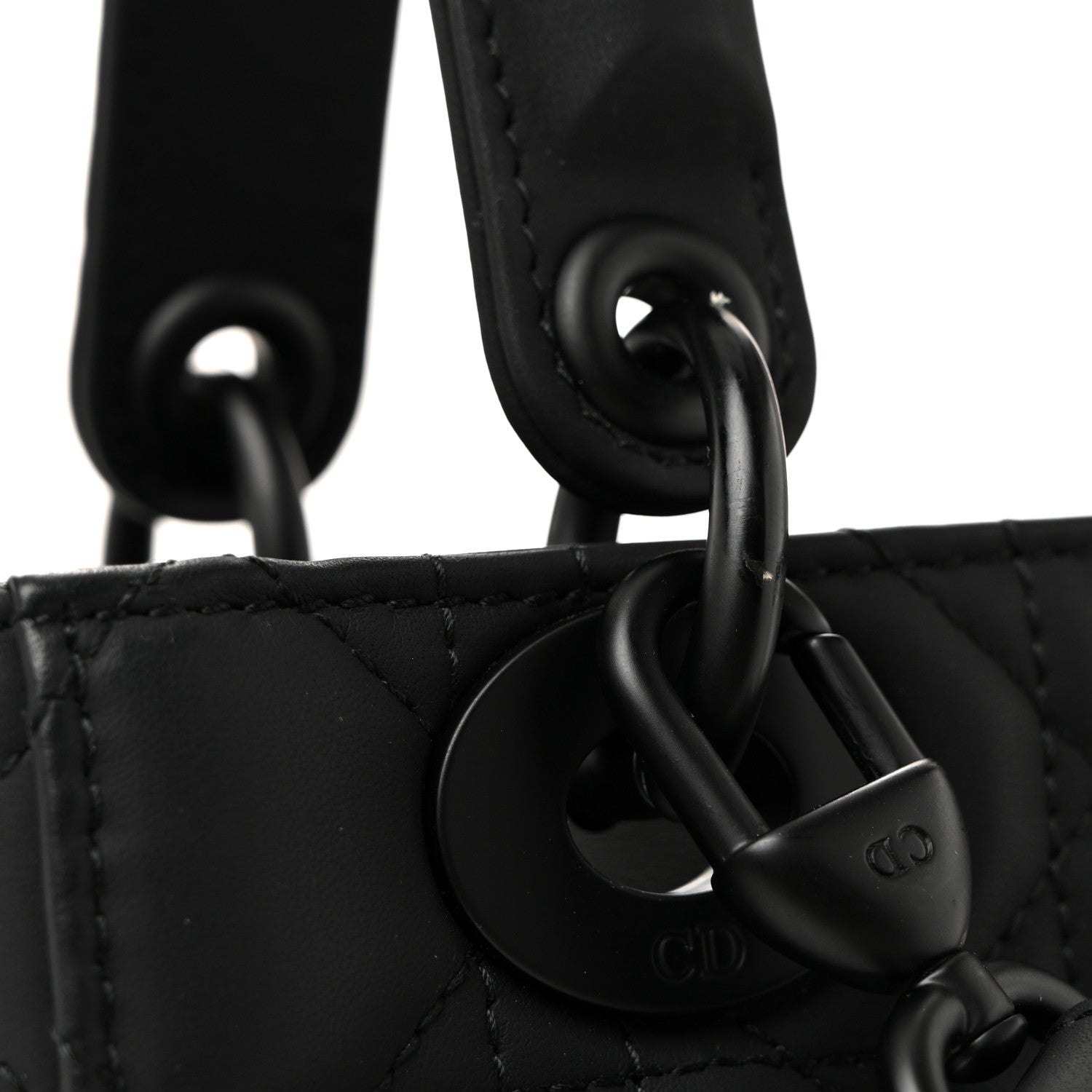 Christian Dior Ultra Matte Calfskin Cannage Small My ABCDior Lady Dior Black