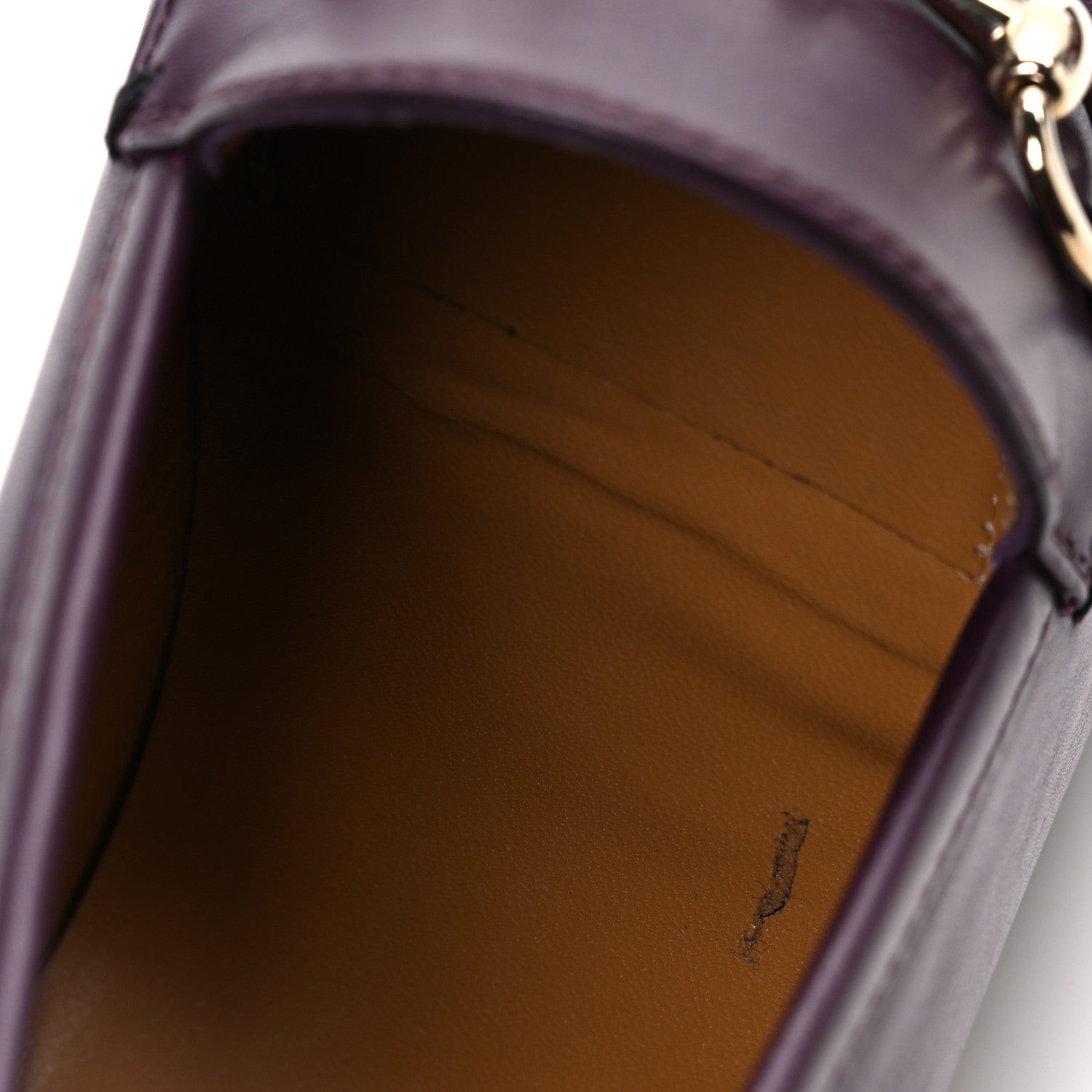 Gucci Real Betis Glamour Calfskin Womens Jordaan Horsebit Loafers 35.5 Shiny Vineyard