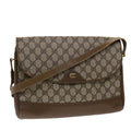 GUCCI GG Canvas Shoulder Bag PVC Leather Beige  48599