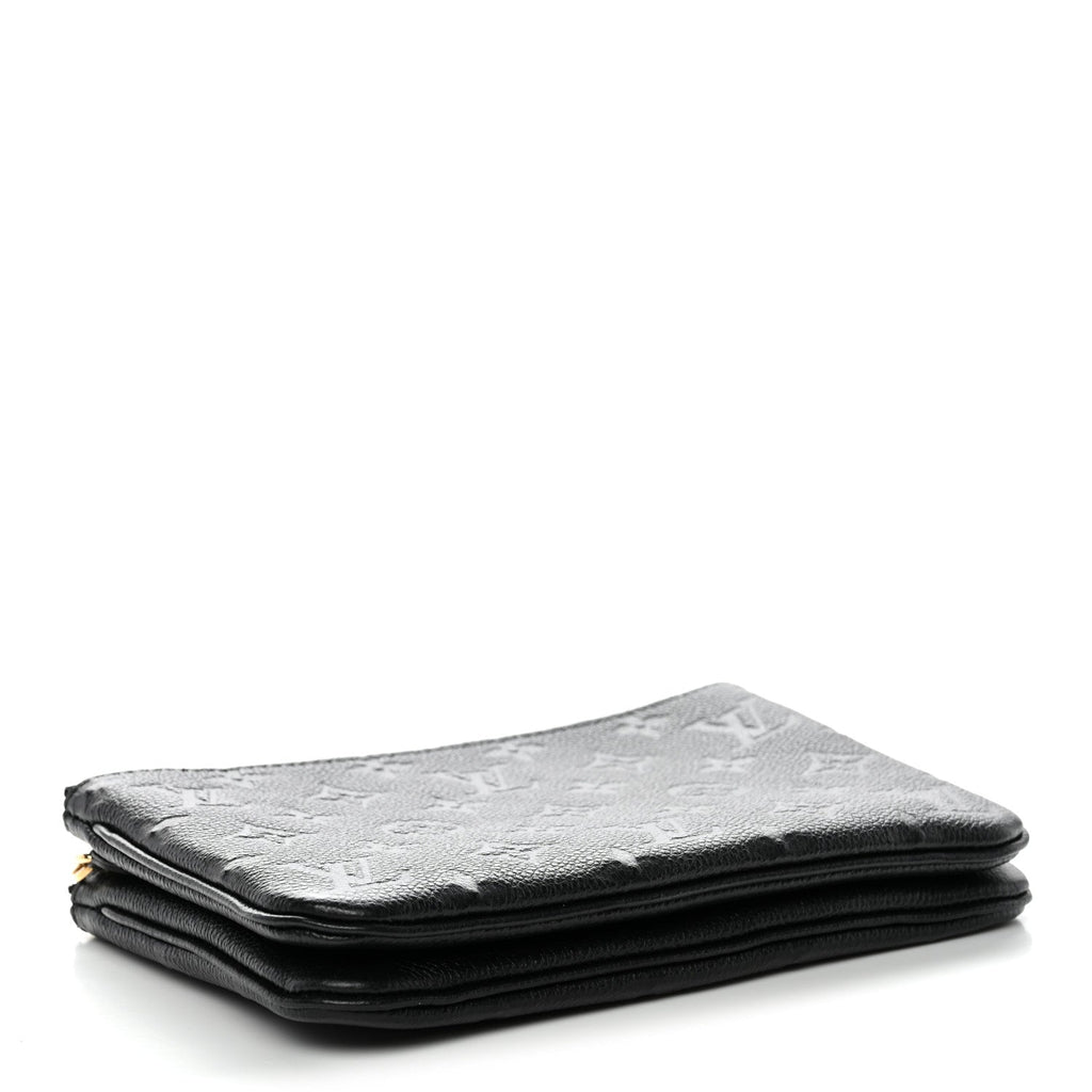 Louis Vuitton Empreinte Double Zip Pochette Black