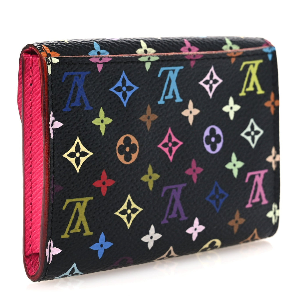 Louis Vuitton Monogram Multicolor Business Card Holder Black Grenade