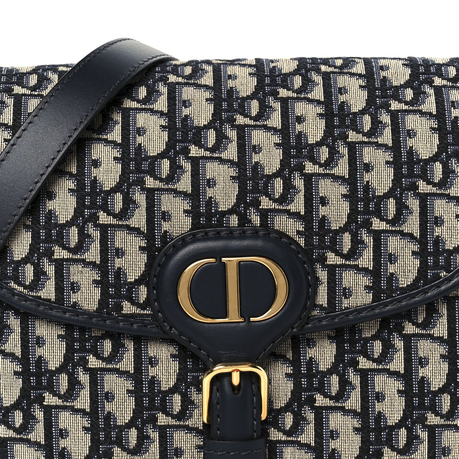Christian Dior Oblique Medium Bobby Flap Blue