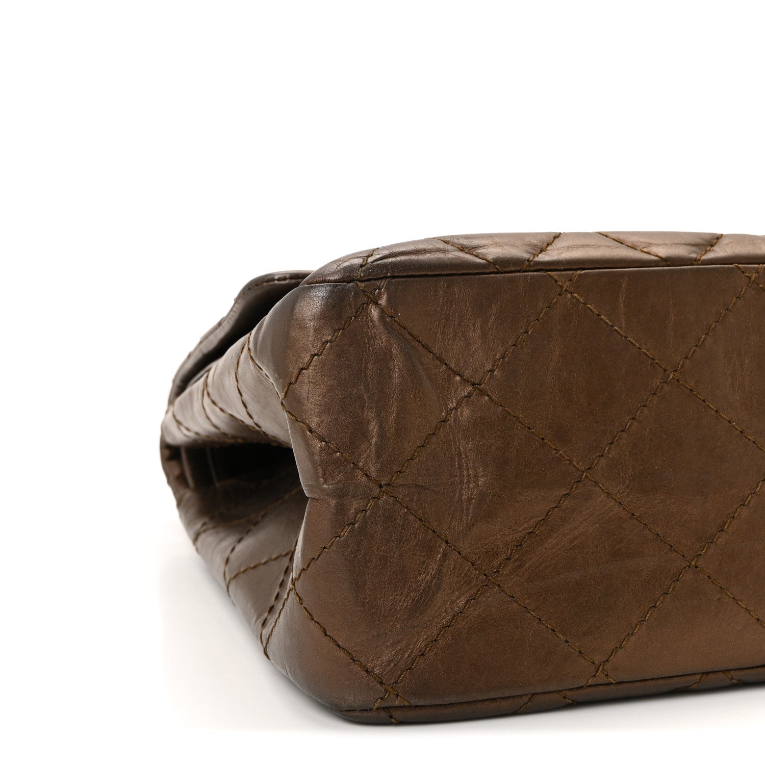 Chanel Metallic Aged Calfskin Quilted 2.55 Reissue 227 Flap Bronze