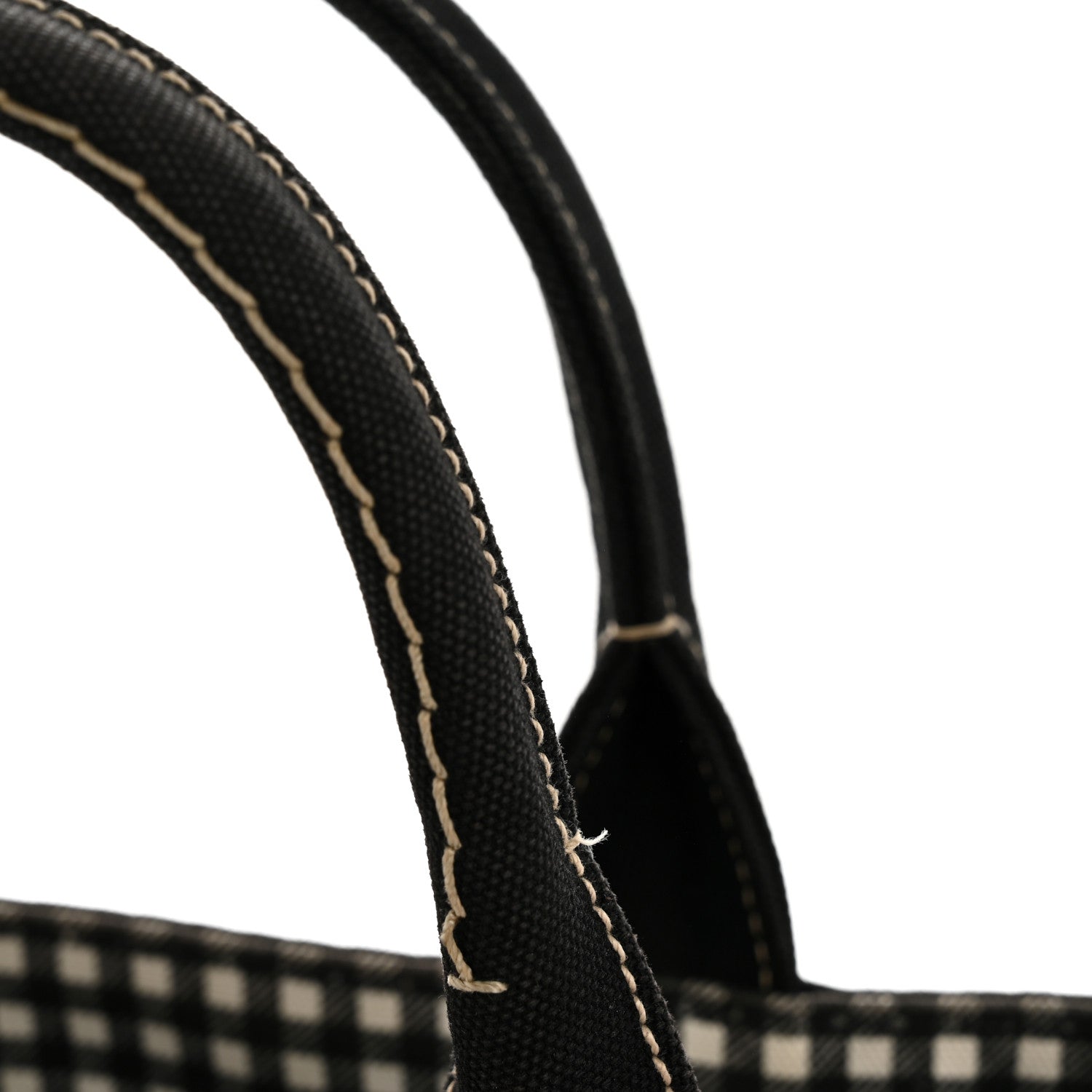 Prada Canapa Small Logo Tote Black Talco