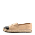 Lambskin CC Espadrilles 39 Beige Black
