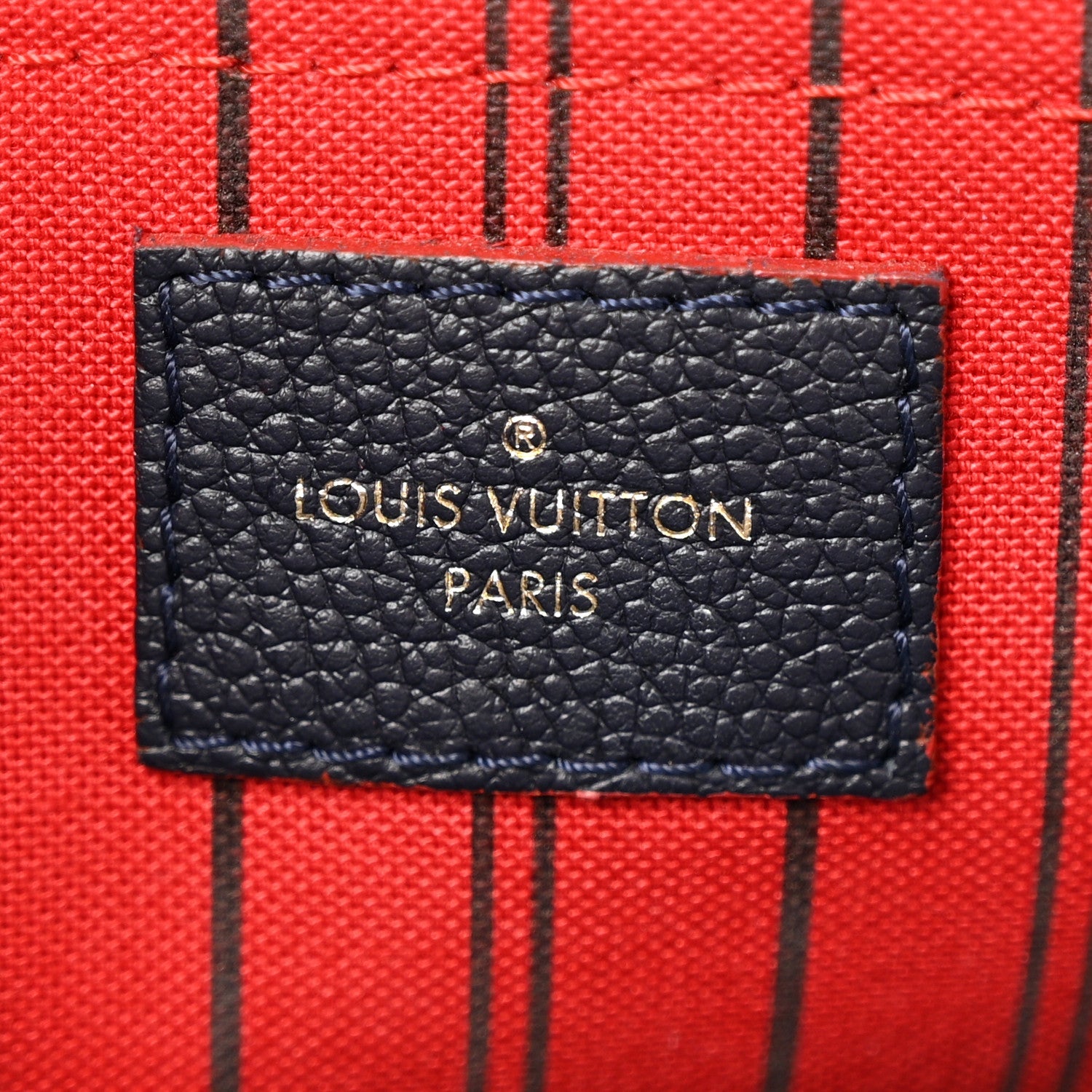 Louis Vuitton Empreinte Montaigne MM Marine Rouge