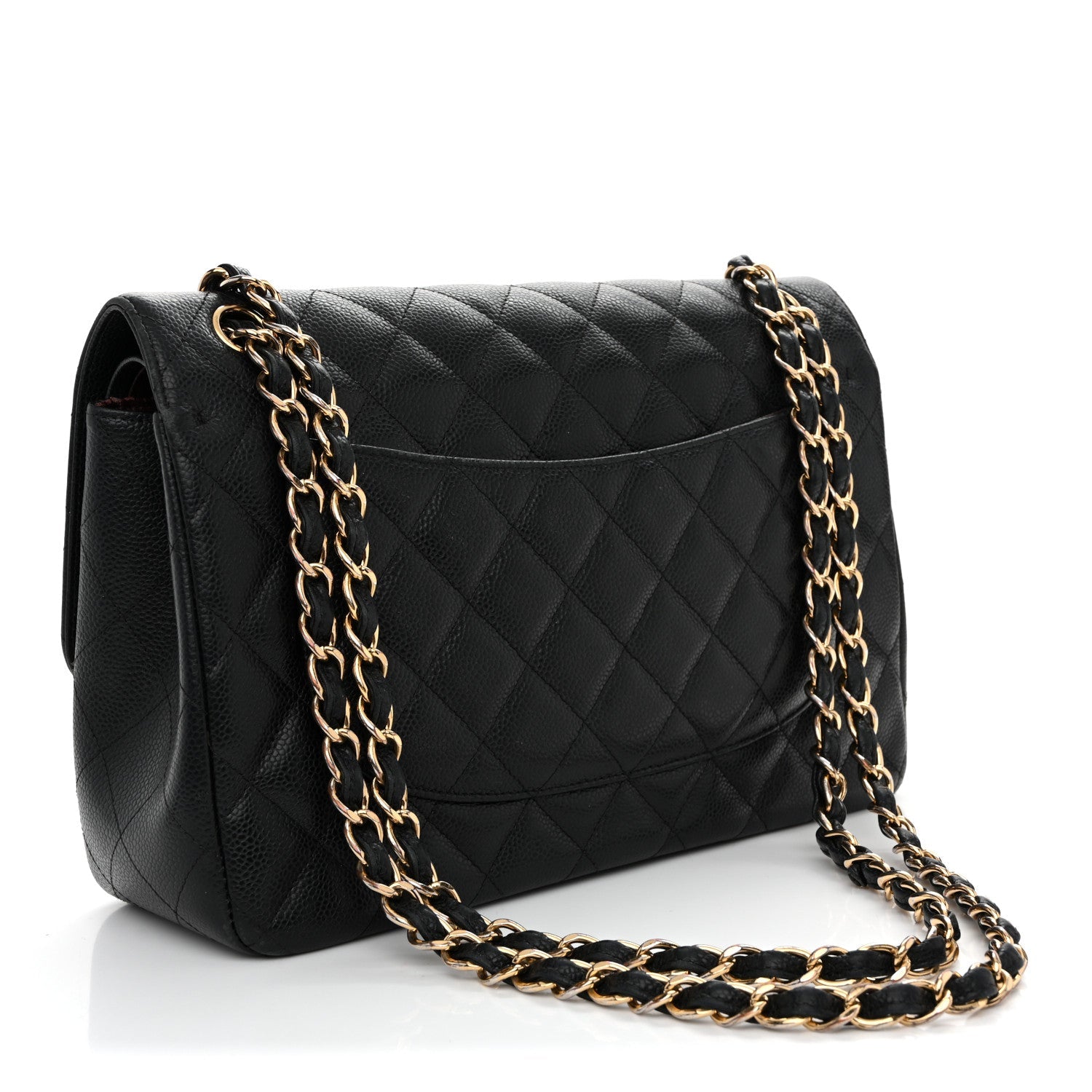 Chanel Caviar Quilted Jumbo Double Flap Black