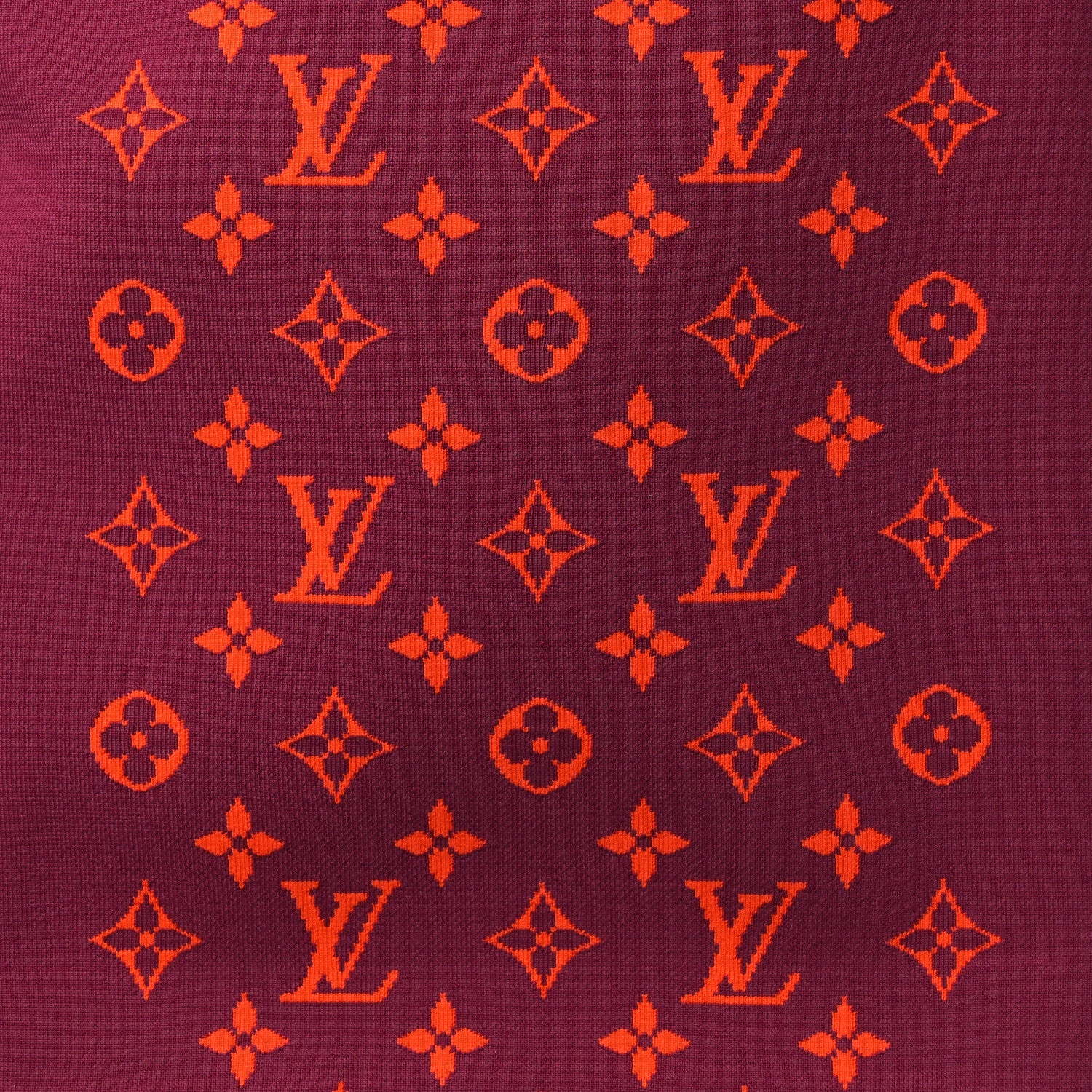 Louis Vuitton Knit Monogram Horizon Soft 55 Suitcase Fuchsia